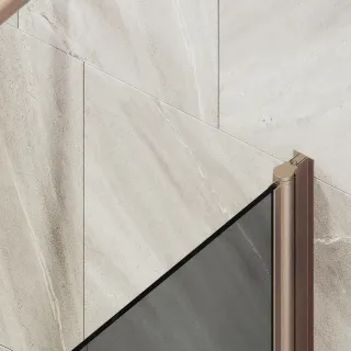 Шторка на ванну MaybahGlass MGV-613-2 60см бронза